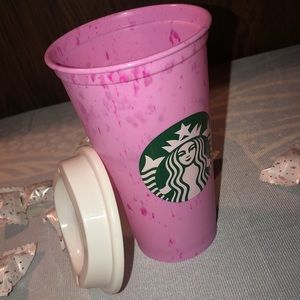 _New_ Starbucks Pastel Reusable Hot Cup With Lid